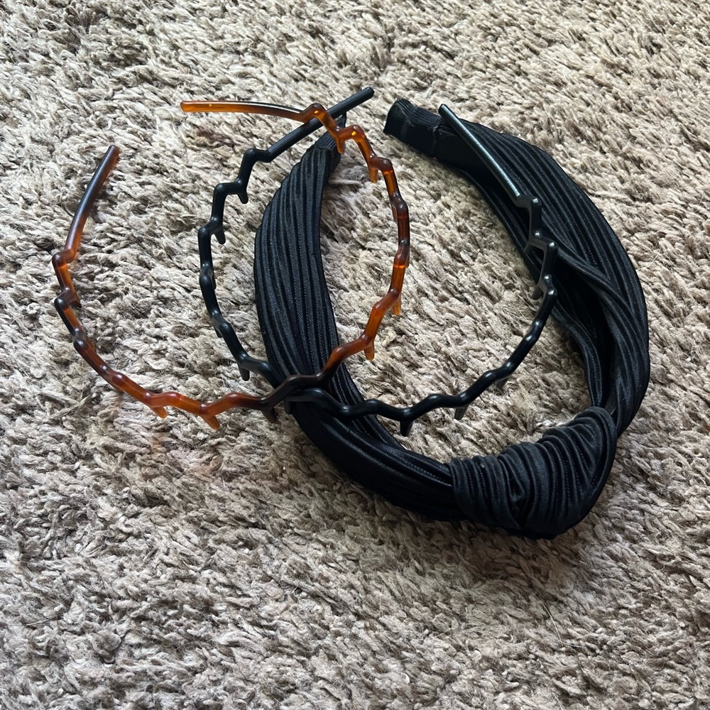 Set of Black and Brown Headbands